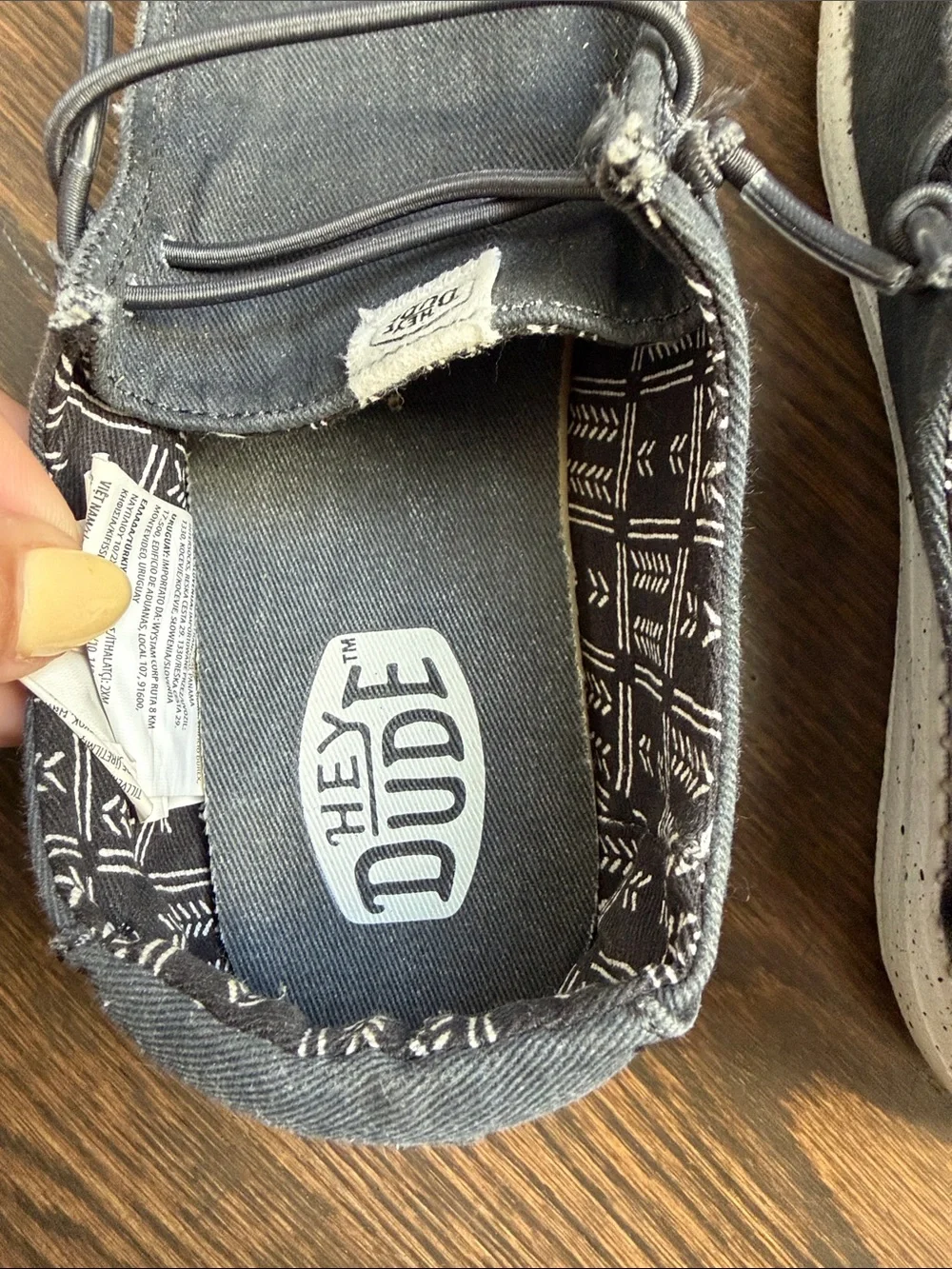 Hey Dude Wendy Y Stretch Canvas slip-on - Black. YT1